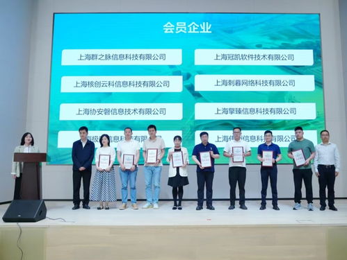 青浦新时代信息技术应用中心启用,首批12家会员单位授牌